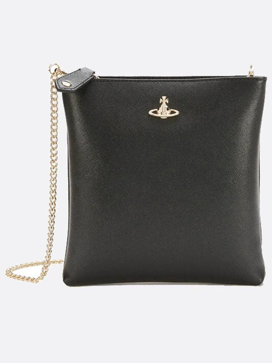 Squire Square Chain Cross Bag Black - VIVIENNE WESTWOOD - BALAAN 2