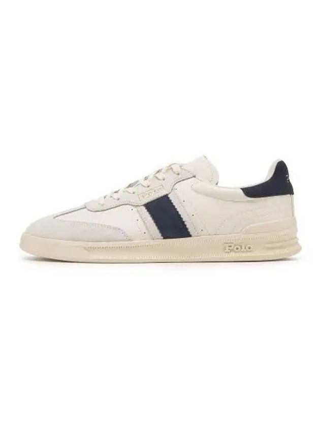 Heritage Aera Leather Suede Sneakers White - POLO RALPH LAUREN - BALAAN 2