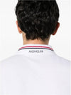 Logo Patch Polo Shirt White - MONCLER - BALAAN 3