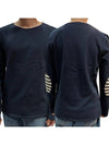 Merid Mode Elbow Patch Long Sleeve T-Shirt Navy - SAINT JAMES - BALAAN 2