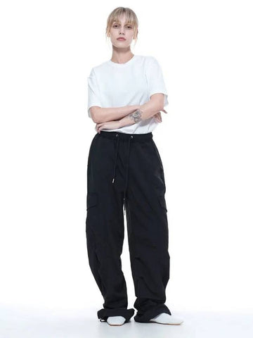 Women s NPCP BK Nylon Parachute Cargo Pants Black - CHANCE'S NOI - BALAAN 1