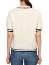 Women's Collar Short Sleeve Knit POSW 431W WHITE - AUTRY - BALAAN 3