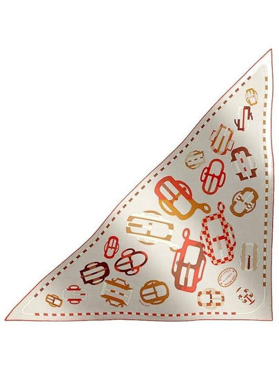 Bouclerie Moderne En Casaques Giant Triangle Scarf  Grège - HERMES - BALAAN 2