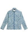 Women s Golf Evertine Print Rain Jacket Leopard Aruba Blue GWOW09711 O495 - J.LINDEBERG - BALAAN 1