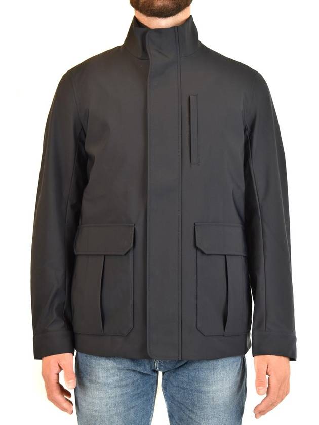 Men's Two Pocket Jacket Gray - EMPORIO ARMANI - BALAAN 2