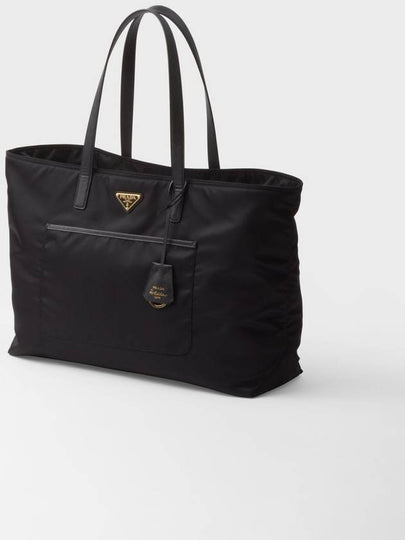 Re-Edition 1978 Large Re-Nylon Saffiano Leather Tote Bag Black - PRADA - BALAAN 2