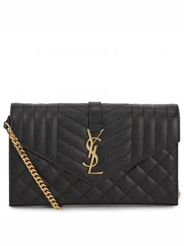 Cassandre Monogram Chain Cross Bag Black - SAINT LAURENT - BALAAN 2