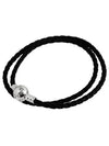 Moments Double Leather Bracelet Black - PANDORA - BALAAN 2