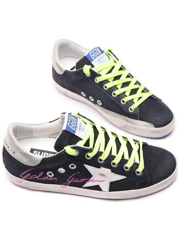 Superstar Canvas Lettering Low Top Sneakers Black - GOLDEN GOOSE - BALAAN 6