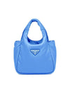 Soft Padded Re-Nylon Mini Bag Periwinkle Blue Boutique - PRADA - BALAAN 1