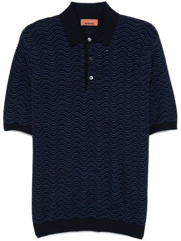 Missoni Polo Shirt With Wave Pattern - MISSONI - BALAAN 1