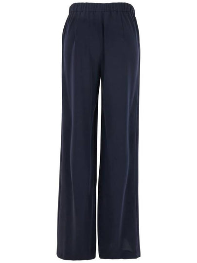 Blue Pants With Wide Leg And Elastic Rear Waist In Tech Fabric Woman - P.A.R.O.S.H. - BALAAN 2