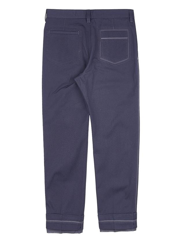 Thick Cotton Canvas Gardener's Slacks Navy - DIOR - BALAAN 3