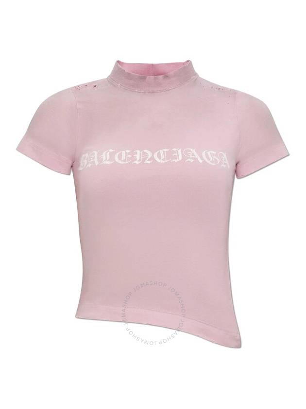 logo print distressed t-shirt 788246TQVJ5 - BALENCIAGA - BALAAN 2