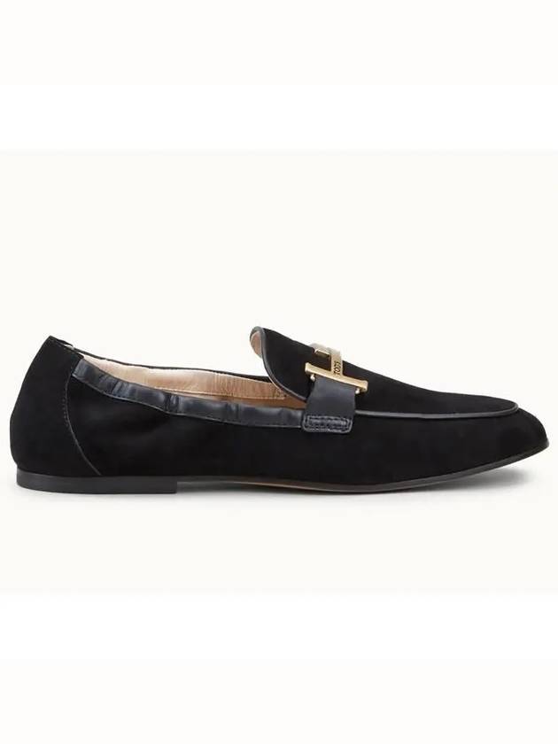 Women's Double T Loafers Black - TOD'S - BALAAN 4