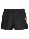 Medusa Swim Shorts Black - VERSACE - BALAAN.