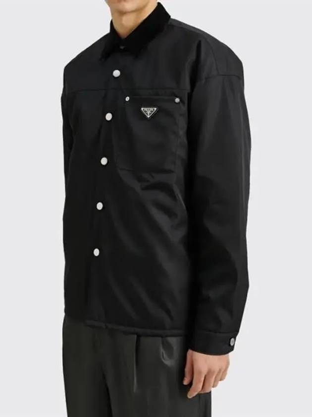 Re Nylon Long Sleeves Shirt Black - PRADA - BALAAN 5