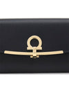 Gancini Continental Wallet Black - SALVATORE FERRAGAMO - BALAAN 7