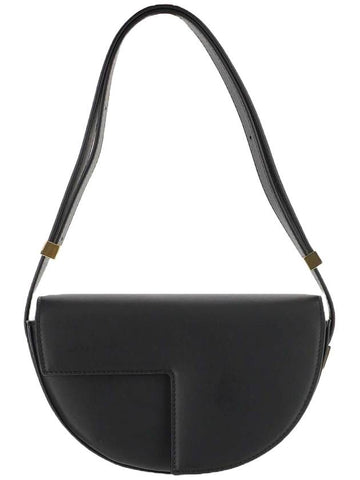 Women's Le Petit Gold Logo Shoulder Bag Black - PATOU - BALAAN 1