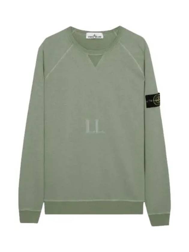 OLD Treatment Wappen Patch Crew Neck Sweatshirt Green - STONE ISLAND - BALAAN 2