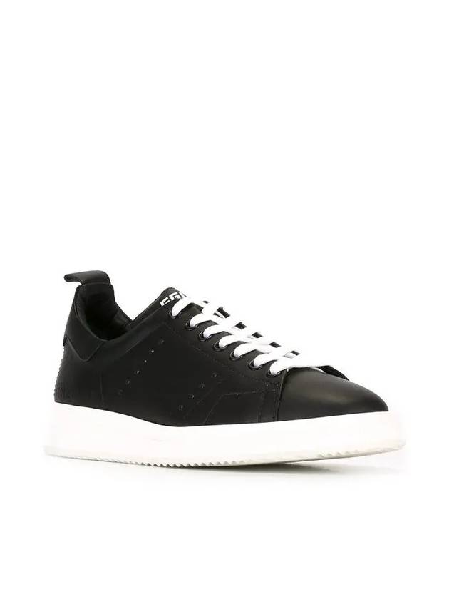 Starter Leather Low Top Sneakers Black - GOLDEN GOOSE - BALAAN 4