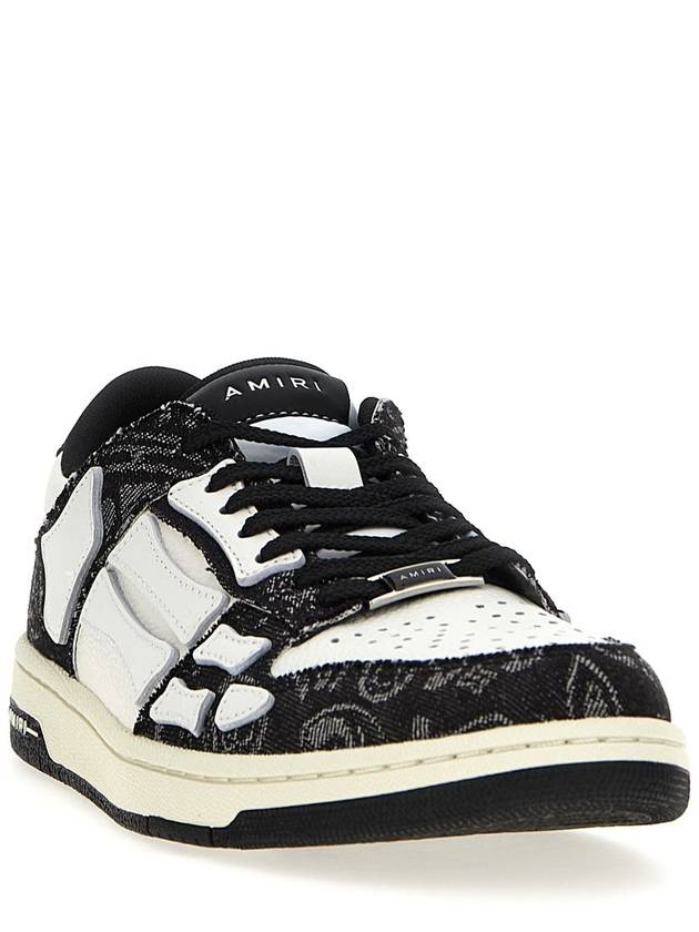 Amiri 'Bandana Denim Skel Top Low' Sneakers - AMIRI - BALAAN 2