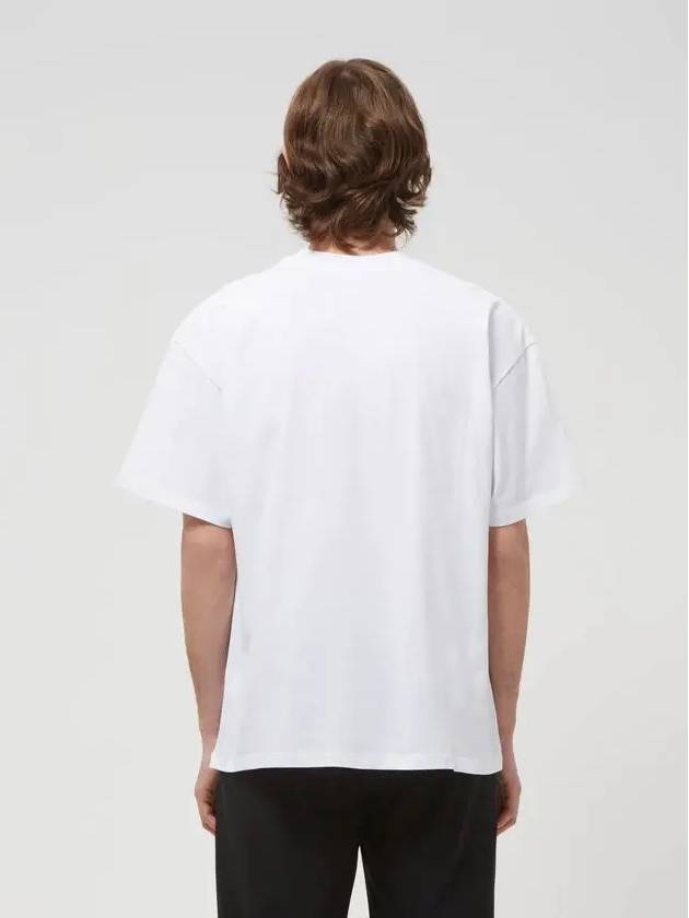 Logo Cotton Short Sleeve T-Shirt White - MSGM - BALAAN 8