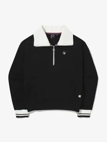 Tennis half zip sweatshirt FS2POG3361FBLK - FILA - BALAAN 1