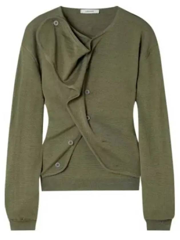 Trompe L'Oeil Cardigan Light Olive - LEMAIRE - BALAAN 2