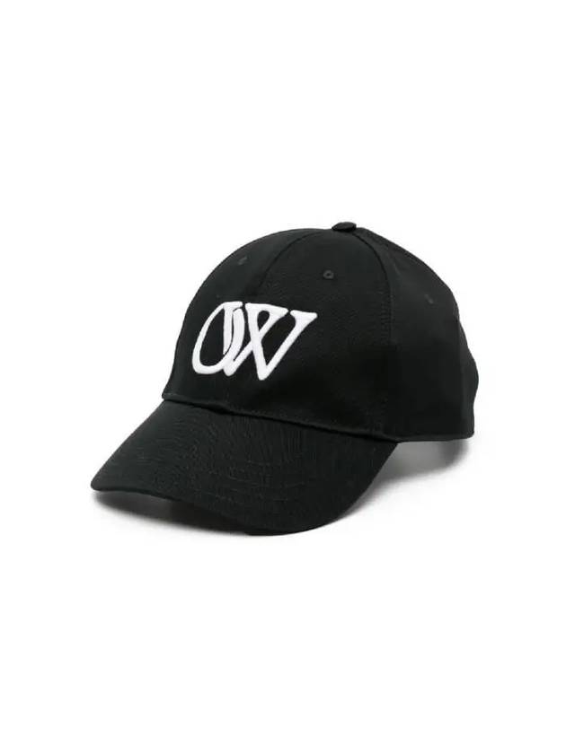 Drill Embroidered Cotton Ball Cap Black - OFF WHITE - BALAAN 2