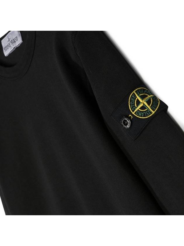 Kids Wappen Patch Basic Sweatshirt Black - STONE ISLAND - BALAAN 4