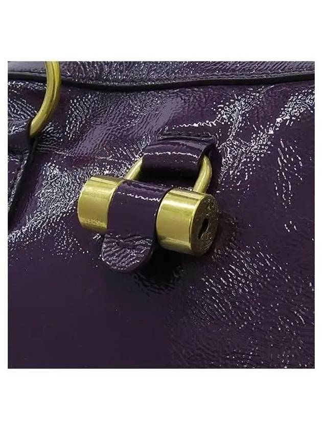 YSL Yip 156464 Muse Purple Patent L Tote Bag - SAINT LAURENT - BALAAN 4