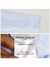 Oxford Institutional Foxhead Patch Button Down Classic Shirt Blue - MAISON KITSUNE - BALAAN 7