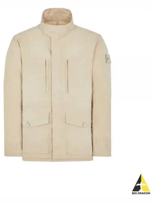 Ghost Piece High Neck Jacket Beige - STONE ISLAND - BALAAN 2