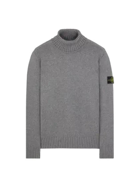 Logo Wappen Patch Cotton Turtleneck Black - STONE ISLAND - BALAAN 2