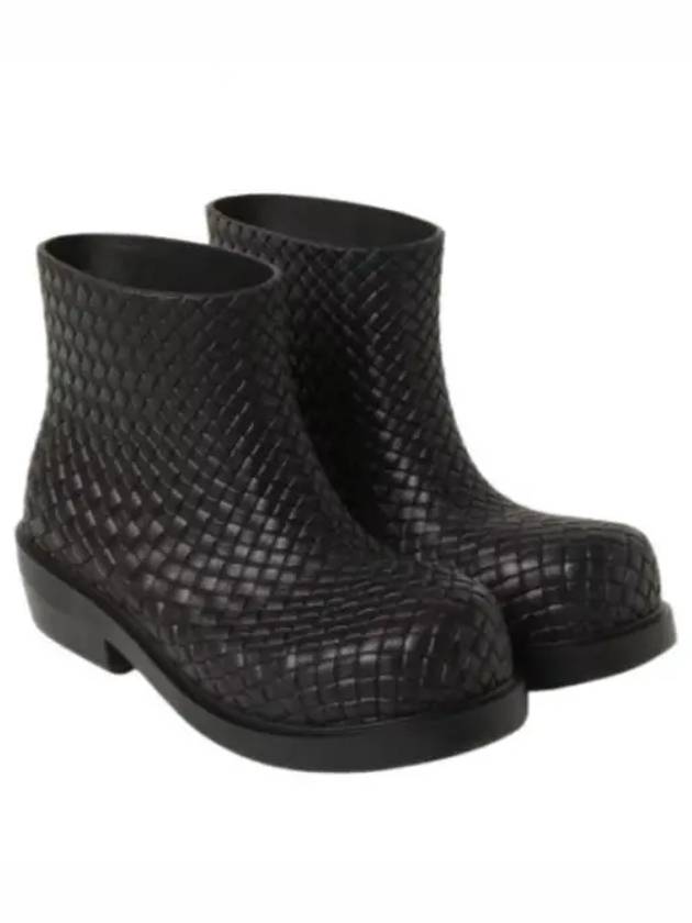 Fireman Rubber Rain Boots Black - BOTTEGA VENETA - BALAAN 2