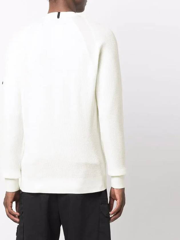 Shadow Project Wappen Patch Knit Top White - STONE ISLAND - BALAAN 4