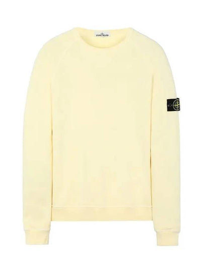 Wappen Patch Round Sweatshirt Lemon Yellow - STONE ISLAND - BALAAN 2