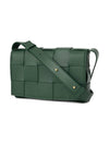 Intrecciato Cassette Cross Bag Green - BOTTEGA VENETA - BALAAN 3