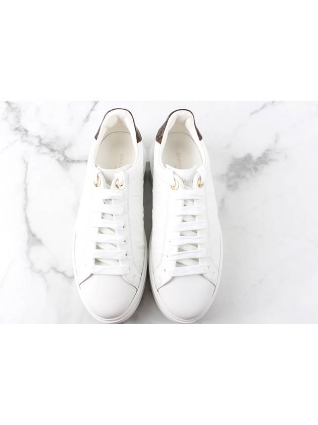 Monogram Time Out Sneakers White 37 5 235 - LOUIS VUITTON - BALAAN 9