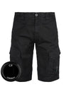 16CMBE116A 999 Lens Wappen Cotton Cargo Shorts - CP COMPANY - BALAAN 2