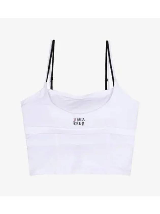 UNDERWEAR LEEY LAYERED STRAP BRA TOP SET FI4ITG1778FWHI - FILA - BALAAN 1