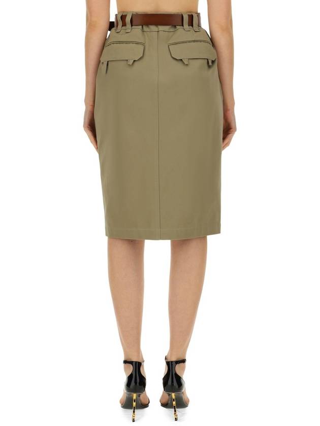 H71 785389y9i24 9039 Women's Skirt Skirt Long Skirt Midi Skirt Short Skirt Mini Skirt Pants WOMAN BEIGE SKIRTS - SAINT LAURENT - BALAAN 5