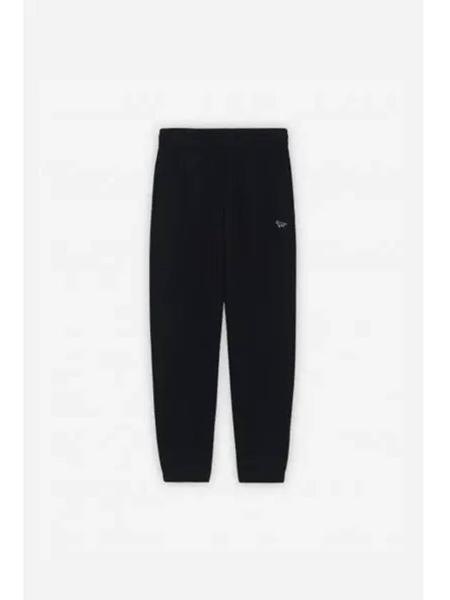 Maison Kitsune NAVY FOX PATCH POCKET JOG PANTS BLACK - MAISON KITSUNE - BALAAN 1