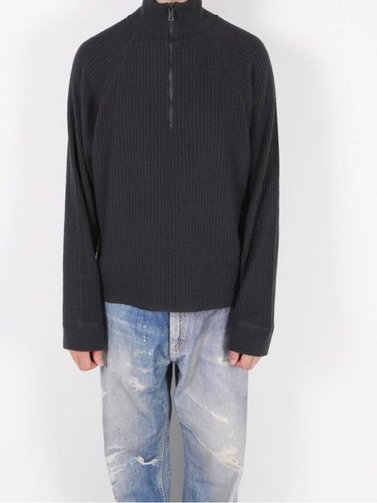 Half Zip Ribbed Sweater - OUR LEGACY - BALAAN.