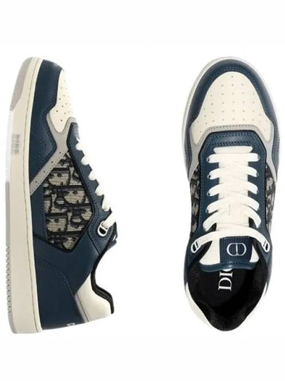 B27 Smooth Calfskin Low Top Sneakers Blue - DIOR - BALAAN 2