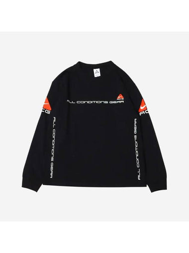 NRG ACG Seasonal Long Sleeve T-Shirt Black - NIKE - BALAAN 1