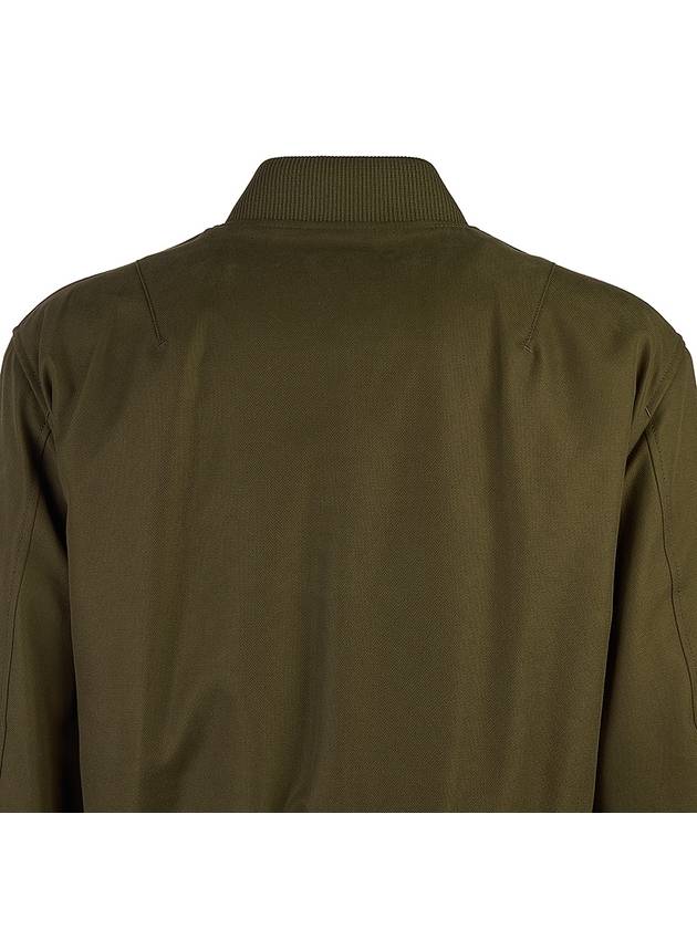 Thule Cotton Reversible Bomber Jacket Dark Khaki Desert Mist - LORO PIANA - BALAAN 9