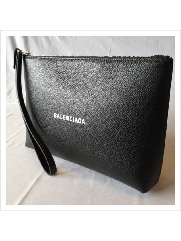 Logo Strap Cash Clutch Bag Black - BALENCIAGA - BALAAN 3