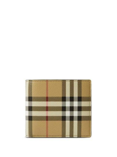 Check Half Wallet Beige - BURBERRY - BALAAN 2